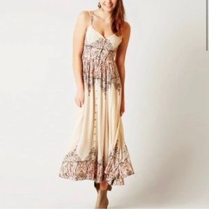 Free People Be My Baby maxi dress in Ivory Floral